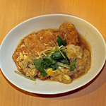 豚カツ卵とじ