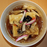 揚げ出し豆腐のきのこあんかけ