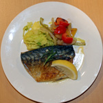 サバのレモンバター焼き