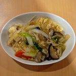 スズキのきのこ野菜あんかけ
