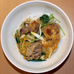 親子丼＆れんこんはさみ揚げ