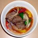 肉団子の甘酢あんかけ