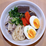 豚肉とゆで玉子の甘辛煮