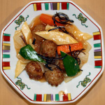 肉団子の酢豚風
