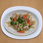 肉バラレンコンの甘酢いため
