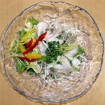 豚しゃぶ一味ごま醤油
