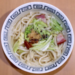 白菜とベーコンの洋風あんかけうどん