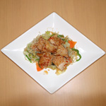 鶏肉と野菜のピリ辛焼き