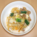 牛すき玉子とじ