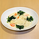 白身魚の豆乳クリーム煮