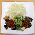 茄子の肉みそかけ