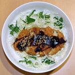 ヘルシー味噌カツ丼