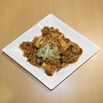 揚げ豆腐の肉あんかけ