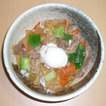 すき焼き温玉のせ