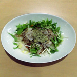 1/2野菜とゆで豚の和風あん