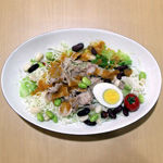 豚しゃぶと色々豆のサラダ