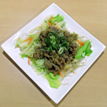 牛肉のジンギスカン風