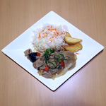 茄子と豚肉の炒めもの