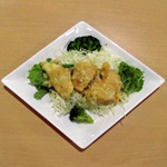 白身魚のごまソース