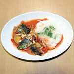 サンマのカチャトーラ風バターライス