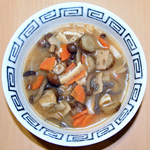 栗とバター醤油ご飯と秋の味噌きしめん