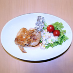 ローストチキン赤ワインソース