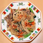豚肉の中華風きんぴら