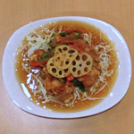 野菜たっぷり甘酢チキン