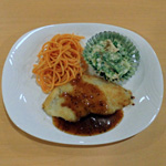 白身魚ハニーマスタードソースちくわ天