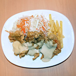 鶏肉のカレー風味天ぷら