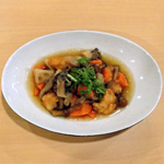 鶏のきのこおろし煮